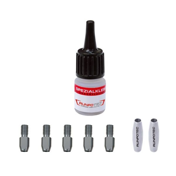 RUNPOTEC GF3 SLIM Reparatur-Set Ø 3 mm, 8-teilig, Edelstahl, Gewinde RTG Ø 3 mm